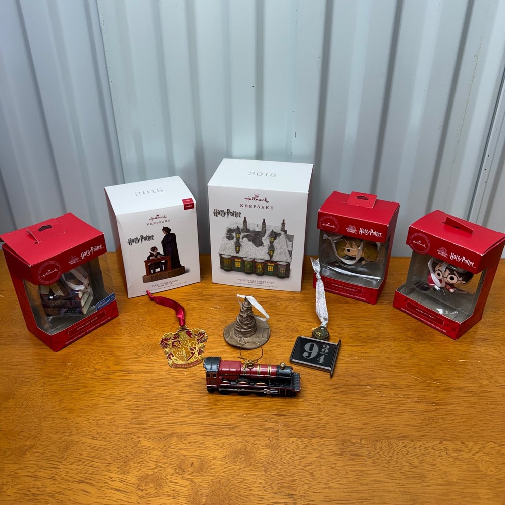 Hallmark Harry Potter Keepsake Ornament Lot Honeydukes Snape Hogwarts Express x9